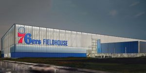Rendering of the 76ers Fieldhouse.