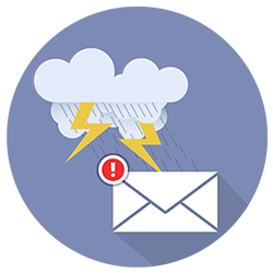 A graphic of a storm